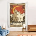 thumbnail image 2 of Tapiz para colgar en la pared Lovers Tarot Cats, 100 x 150 cm, poliéster, 2 of 3