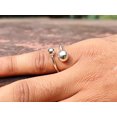 thumbnail image 5 of Heaven Crafts Two Ball Ring 925 Sterling Silver Round Ball Ring Stacking Ring Handmade Ring Gift For Her, 5 of 6