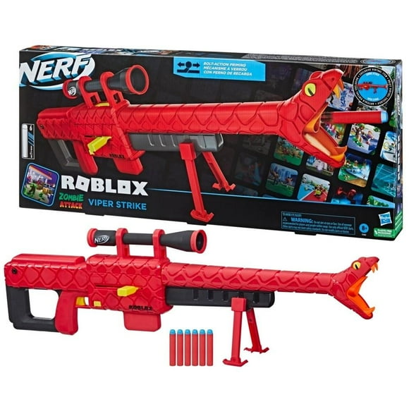 Lanzador Hasbro Nerf Roblox Zombie Attack Viper Strike Azul