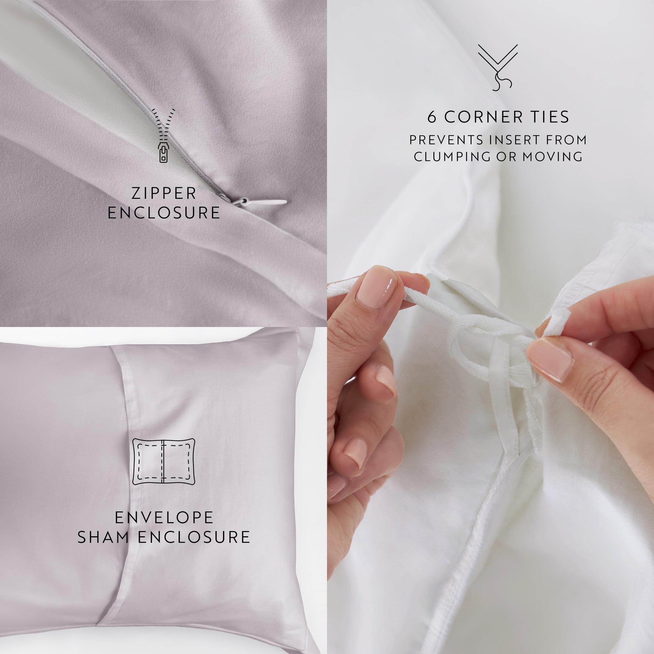 Mauve Vintage Washed 3 Piece Cotton Duvet Cover Set, King/Cal-King, by Noble Linens
