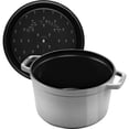 thumbnail image 4 of Staub Cast Iron Dutch Oven 5-qt Tall Cocotte, Made in France, Serves 5-6, Graphite, 4 of 12