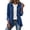 Dark Blue, variant on Women's Boho Cardigan Vintage Ruffle Collared Long Sleeve Button Down Loose Casual Lightweight Spring Summer Fall Streetwear Jacket Black S