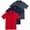 Set 4, variant on 3 Pack: Boy's Short Sleeve Polo Shirt - School Uniform Active Performance Golf (Ages 4-16)