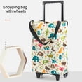 thumbnail image 2 of Kripyery Grocery Cart with Wheels Collapsible Rolling Shopping Cart 2-in-1 Folding Design Portable Bag Waterproof Stair Climbing Telescoping Trolley Tote Bag, 2 of 8