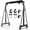 Black, variant on Rvchic 2 Ton Capacity Adjustable Gantry Crane, Portable Shop Lift Hoist Rated 5000 LB with Locking Wheels,8.53-12.47ft Adjustable Height for Warehouse