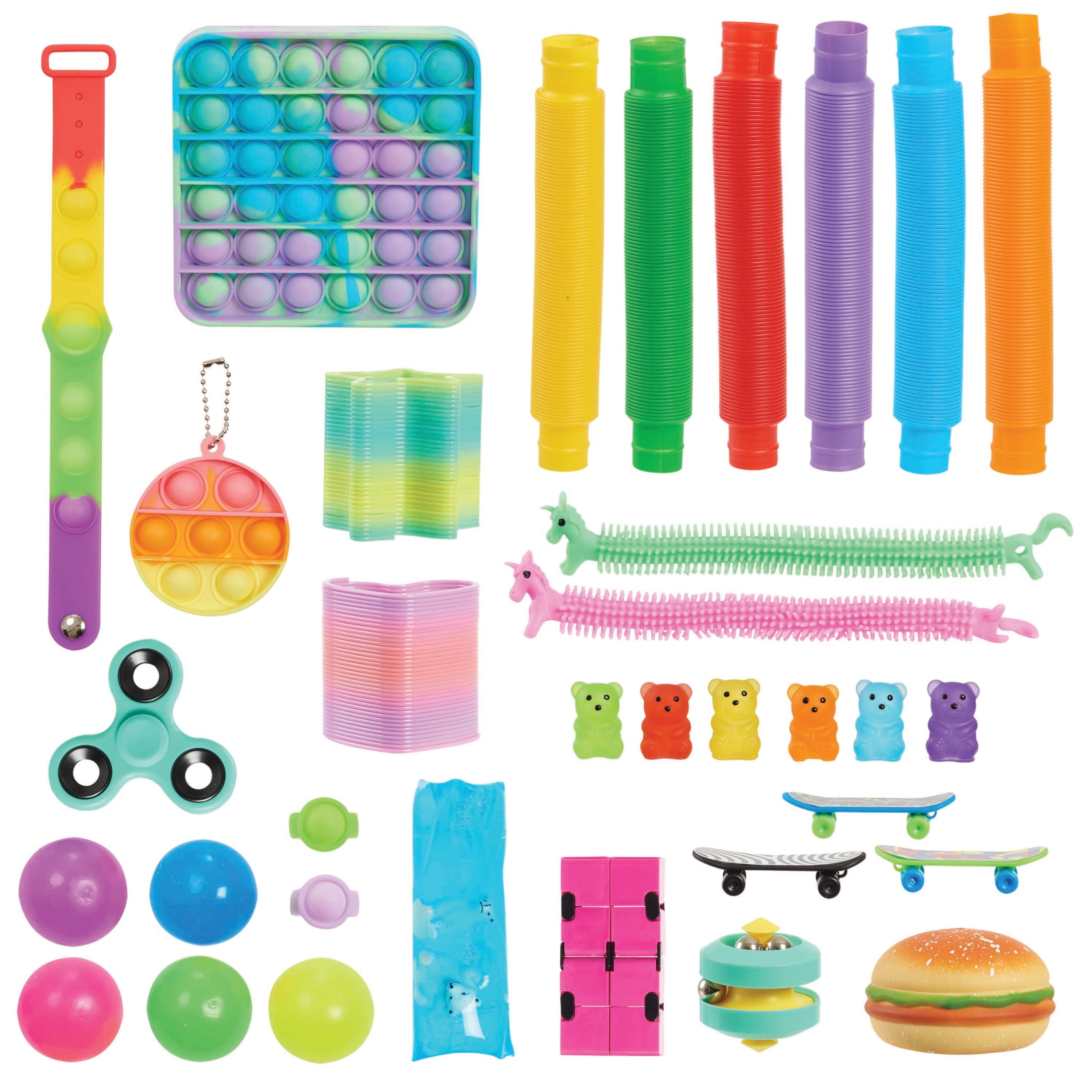 Fidgetz Deluxe Fidget Toys Container, Sensory Toys for Kids and Adults, Anxiety and Stress Relief Toys, Kids Toys for Ages 3 up