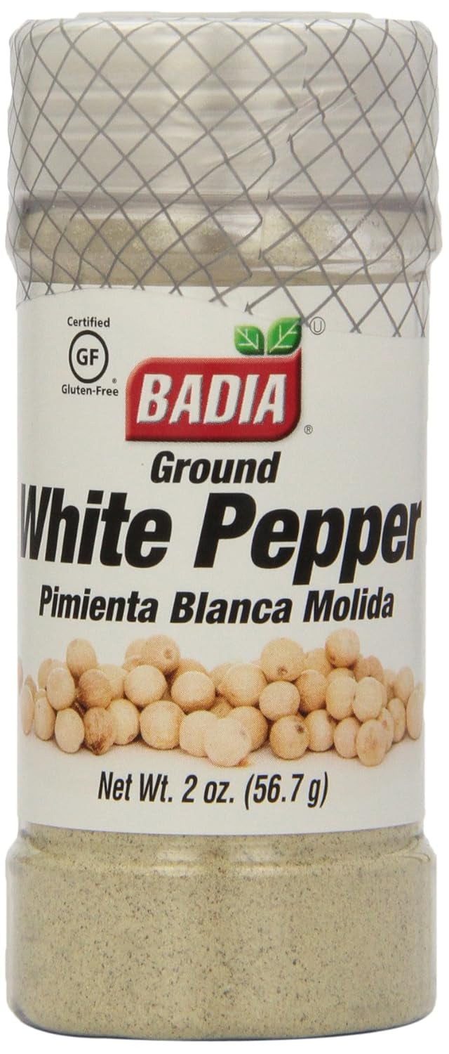 Pack of 8, Badia Ground White Pepper, 2 oz