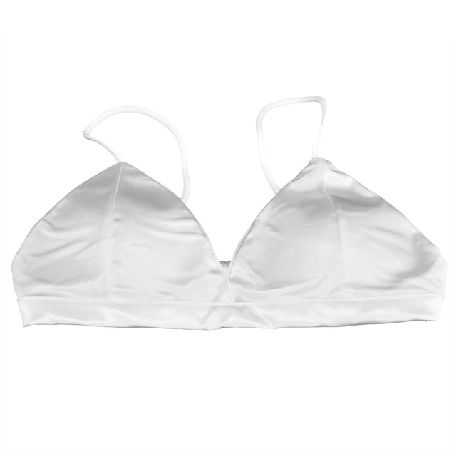 Sujetador sin aros,Bralette triangular de satén para mujer, sujetador transpirable, rendimiento inigualable