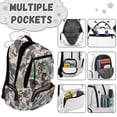 thumbnail image 6 of KUIFORTI Fish Camouflage Print School Bag for Kids 17 Inch Bookbag Waterproof Backpack with Side Pockets for Elementary Primary Middle School Fashion, 6 of 7