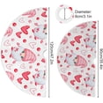 thumbnail image 3 of FMSHPON Valentine's Day Cute Valentine's Day Gnome Elf Xmas Christmas Tree Skirt Stand Mat for Holiday Party Decoration Indoor Outdoor 36 inches, 3 of 6