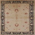 thumbnail image 1 of Ahgly Company Indoor Square Mid-Century Modern Sienna Brown Oriental Area Rugs, 6' Square, 1 of 6