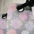 thumbnail image 2 of Ambesonne Pink and Grey Grommet Curtain Single Panel, Botanical Blossom, 50"x60", Blush Lilac Grey, 2 of 5