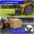 thumbnail image 2 of Kojooin 46" Heavy-Duty Tractor Pallet Forks, 3200lbs Capacity Quick Attach Forks, Clamp-On Bucket Forks for Skid Steer, Farm, Loader, Warehouse, 2 of 7
