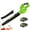 Green, variant on Cordless Leaf Blower - 20V Electric Leaf Blower with 2 X 2.0Ah Batteries and Charger, 3 Speed Mode, Lightweight Battery Powered Leaf Blowers for Lawn Care, Blowing Leaves and Dust, etc.