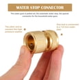 thumbnail image 3 of WHAMVOX 2Pcs Easy Install Copper Water Stop Fitting for Car Wash Sprayer and Hose Connection, 3 of 7