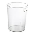 thumbnail image 1 of veasfak Round Transparent Trash Can Garbage Container Bin for Bathroom Kitchen Home Kids 22x19cm, 1 of 9