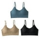 thumbnail image 4 of Conjunto de sujetador inalámbrico ropa interior deportiva con espalda en forma de U almohadillas extraíbles azul caqui y negro para uso diario ANGGREK Otros, 4 of 8
