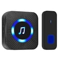 thumbnail image 1 of LED Wireless Doorbell Kit Outdoor Waterproof 55 Door Bell Chime 5 Volume Levels Receiver for Home, 1 of 6