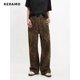 thumbnail image 3 of Pantalones vaqueros rectos holgados de cintura alta vintage Y2K con estampado de leopardo, pantalones casuales de pierna ancha para mujer, pantalones vaqueros de calle americanos, 3 of 6