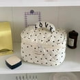 thumbnail image 4 of Portable Zipper Cosmetic Organizer for Women - Cute Quilting Makeup Handbag for Girls, 4 of 4
