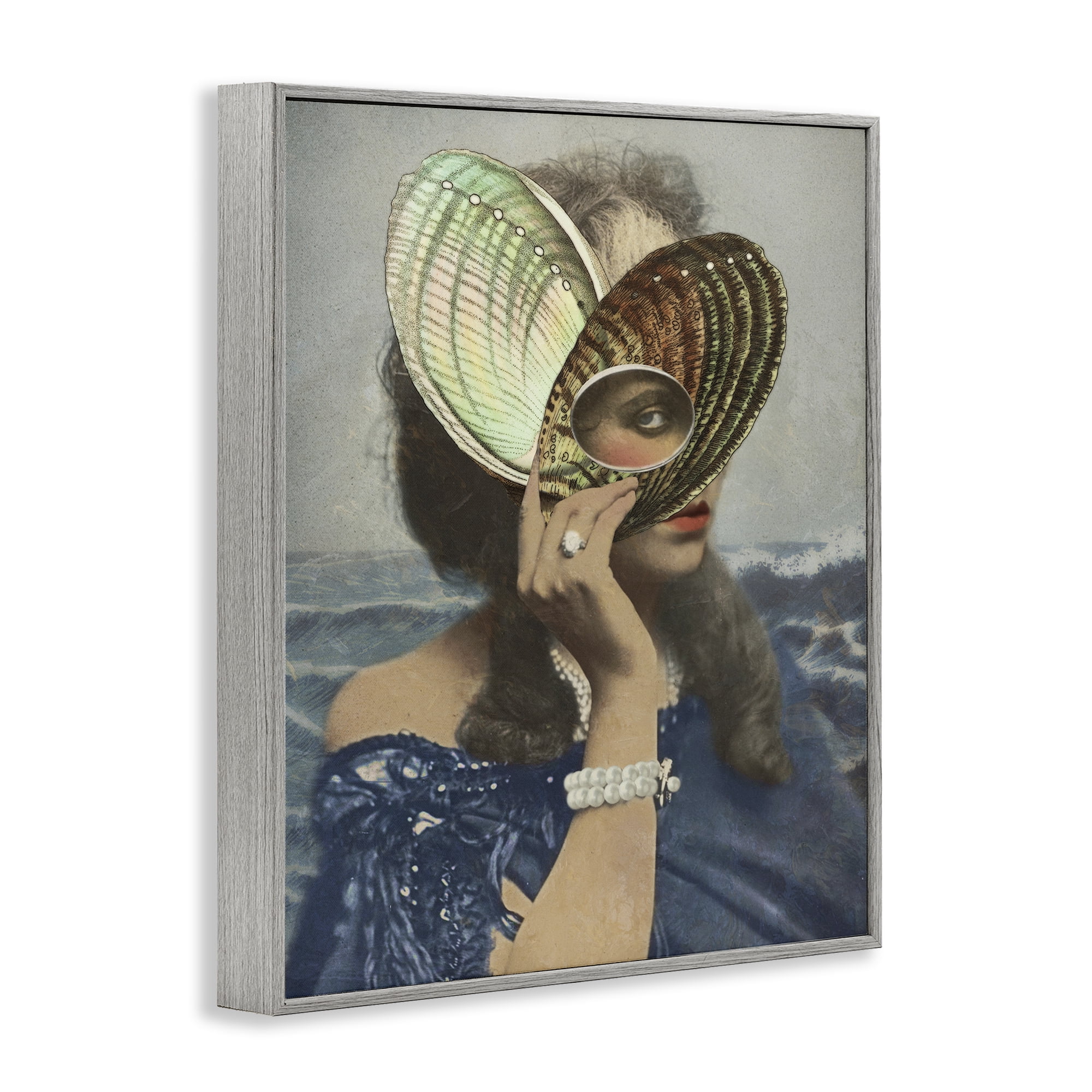 Stupell Industries Portrait of Naturalist Gray Framed Giclee Art, design by Victoria Barnes