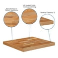 thumbnail image 3 of Flash Furniture Mayfair 24" Square Butcher Block Style Table Top, 3 of 10