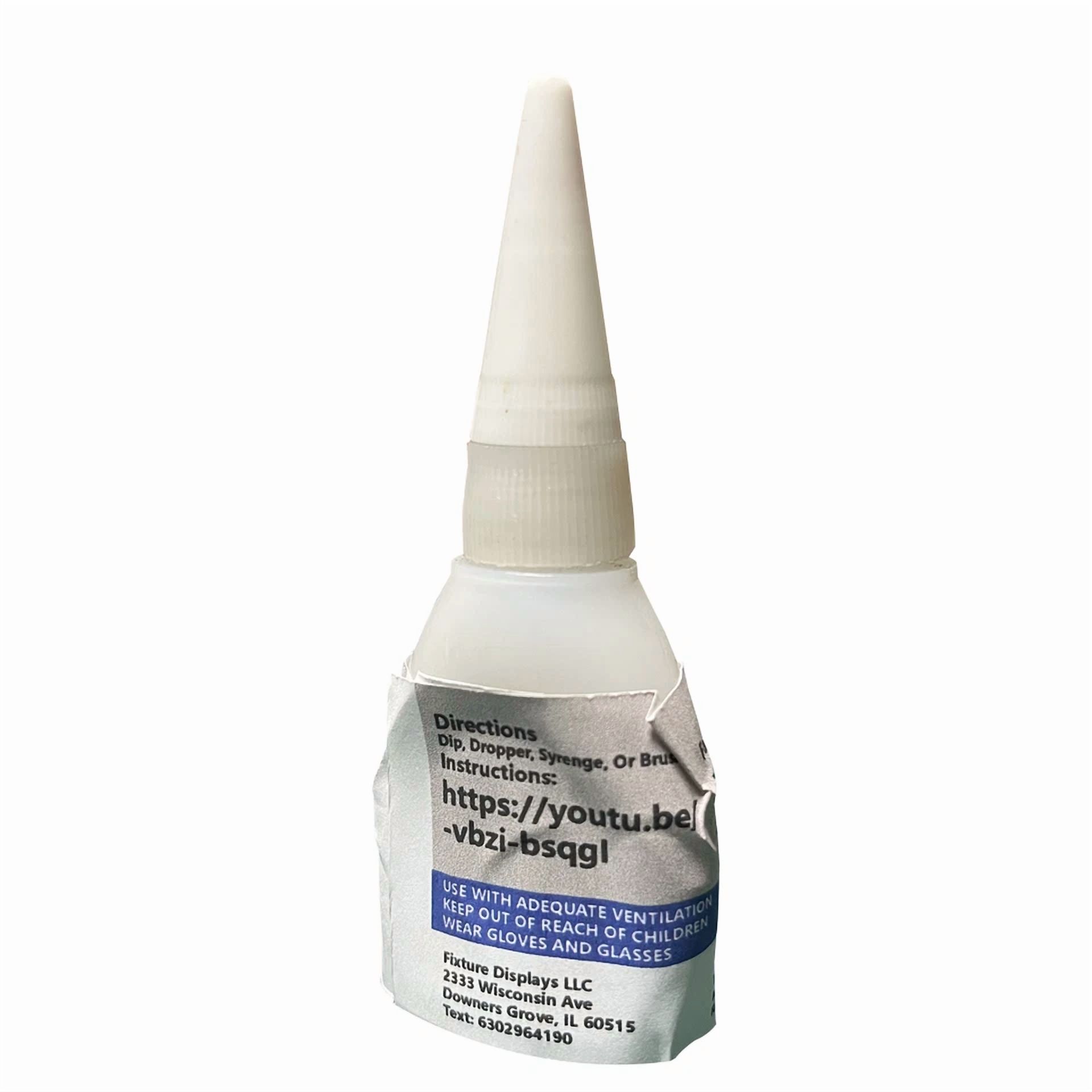 CRESTIN- 1 Ounce Acrylic Glue Glass Bottle Plexiglass Cement Adhesive Diy Art Craft 11310