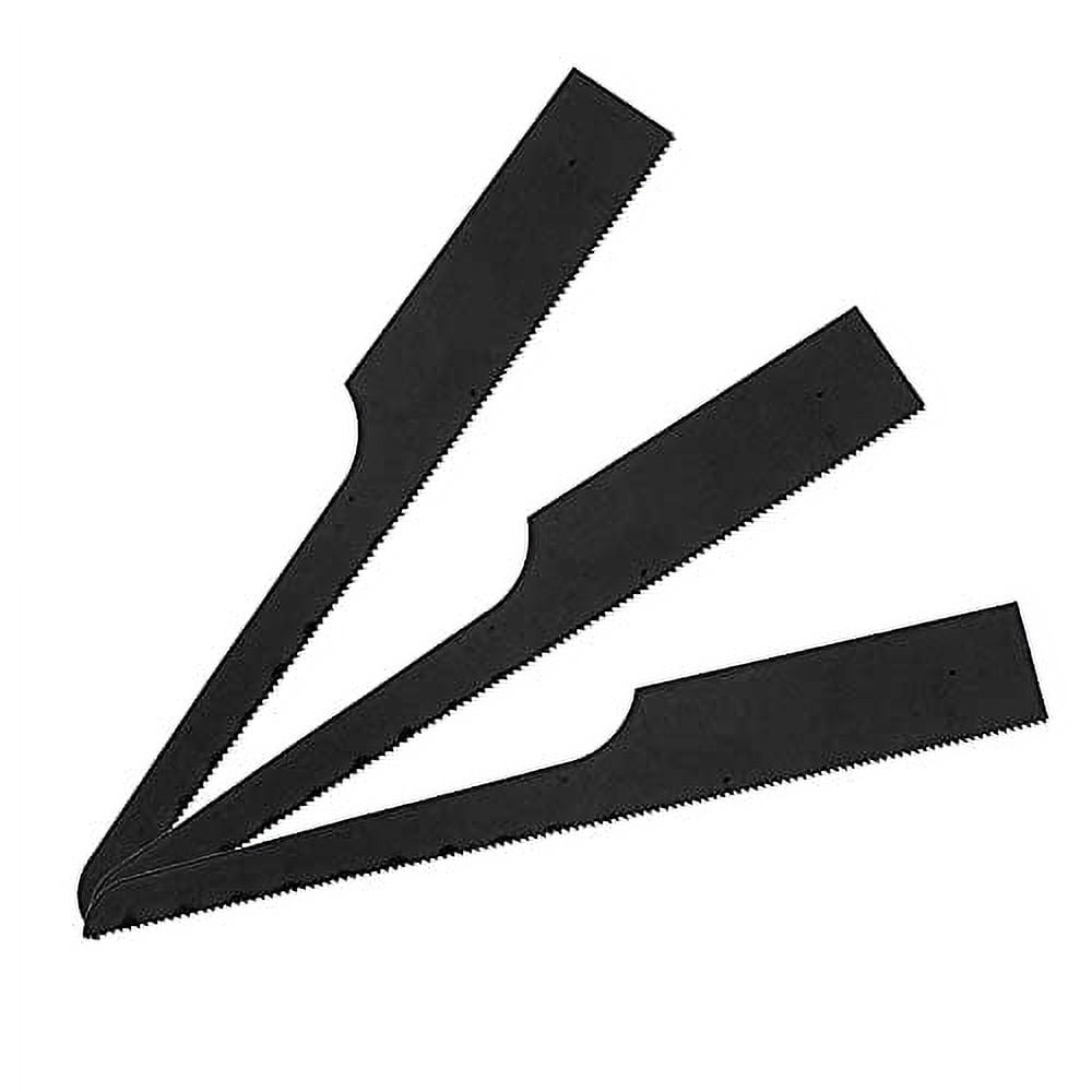 10PC Reciprocating Air Saw Blades Bi-Metal Wood Power Tool Accessories Black Air Saw Hacksaw Blades for Metal Woodcutting 32T