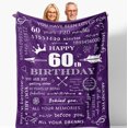 thumbnail image 1 of LHSHID 70th Birthday Gifts for Women 70th Birthday Gifts for Men 70th Birthday Gifts 70 Year Old Birthday Gift Best Gifts for 70 Year Old Happy 70 Birthday for Dad Mom Throw Blankets 50x60in, 1 of 5