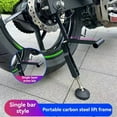thumbnail image 4 of Motorcycle Kickstand Wheel Support Side Stand Repair and Maintenance Parking Support Tool Folding Straight Rod,1 x Motorcycle Kickstand,Black, 4 of 6