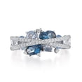 thumbnail image 4 of Naierhg Women Ring X Shape Cubic Zirconia Jewelry Vintage Bright Luster Ring for Daily Wear, 4 of 7