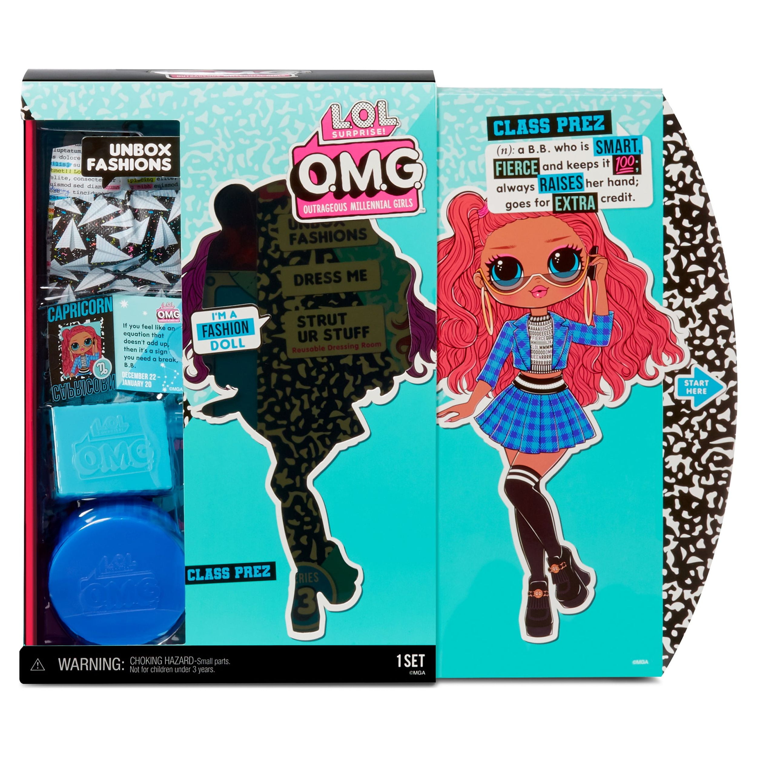 L.O.L. Surprise! O.M.G. Series 3 Class Prez Fashion Doll with 20 Surprises