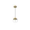 thumbnail image 4 of Living District Eclipse 8 Inch Pendant Clear Shade in Chrome, 4 of 10