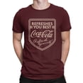 thumbnail image 2 of Officially Licensed Coca-Cola Ice Cold Vintage Bottle Logo Graphic Men's T-shirt, 2 of 3