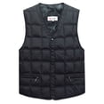 thumbnail image 3 of Chaqueta sin mangas de plumón de pato para hombre, Parka cortavientos de invierno, chaleco grueso cálido, ropa de abrigo informal para hombre, chaleco de nieve con bolsillos, 3 of 5