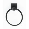 thumbnail image 2 of Alno A8440 Contemporary Ii 6" Wall Mounted Solid Brass Bathroom Towel Ring - Brass, 2 of 6