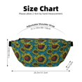 thumbnail image 3 of Naloa Sunflowers Print Running Belts for Men Women,Running Fanny Pack with 2-Zipper Pockets,Waterproof Waist Pack for Travel Hiking Running Outdoor Sports, 3 of 8