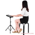 thumbnail image 3 of Soporte Irfora Drum Pad Soporte metálico Tornillo de 8 mm Conector 46cm-79cm Altura ajustable para 8-10 pulgadas Pad de práctica de batería con bolsa de transporte Irfora Soporte, 3 of 7