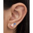 thumbnail image 2 of Disney Frozen Anna and Elsa Heart Studs and Blue Crystal Stud Earrings Set - 2 Pairs, 2 of 5