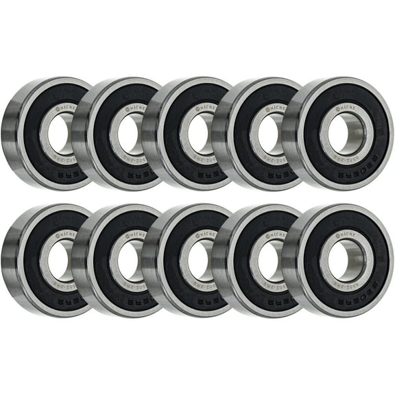 Niche Wheel Bearing 6302-2RS 15x42x13mm Single Row Deep Groove 10 Pack 519-CBB2232R