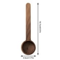 thumbnail image 3 of Wooden Spoons | Black Walnut Coffee Measuring Spoon for Ground Coffee and Tea | Short and Long Wooden Tableware Measuring Instruments, 3 of 4
