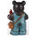 thumbnail image 3 of 16" Bear Holds Birdbath with Cardinal Outdoor Garden Statue, 3 of 6