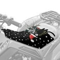 thumbnail image 4 of Uorisanigo ATV Seat Cover Four-Wheeler Seat Cover Waterproof Polyester Universal Christmas Black Cat Print Motorcycle Passenger Seats Cushion Fit for Most ATV Seats, 4 of 7