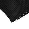 thumbnail image 4 of Mainstays Waffle Pillow Cover, 18" x 18", 2 pack, Rich Black, 4 of 8