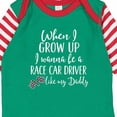 thumbnail image 4 of Inktastic Future Race Car Driver Like Daddy Boys Long Sleeve Baby Bodysuit, 4 of 5