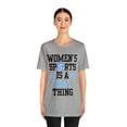 thumbnail image 2 of DJH Apparel | Women's Sports Is A Real Thing Volleyball Unisex Tshirt, 2 of 7