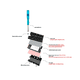 thumbnail image 5 of Radiador de unidad de estado sólido M.2 2242, disipador de calor de refrigeración SSD, NVME2242, 5 of 8