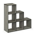 thumbnail image 4 of Furinno PELLI CUBIC Storage Cabinet in 3-2-1 in French Oak/Black, 4 of 5