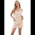 thumbnail image 2 of Conjunto Casual de Verano para Mujer, 2 Piezas, Color Caqui, Talla M, 2 of 10