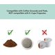 thumbnail image 2 of Cafetera compacta personal de una sola porción EHC113M, incluye taza térmica de viaje de acero inoxidable de 14 oz, compatible con café molido, filtro reutilizable, menta, 2 of 7